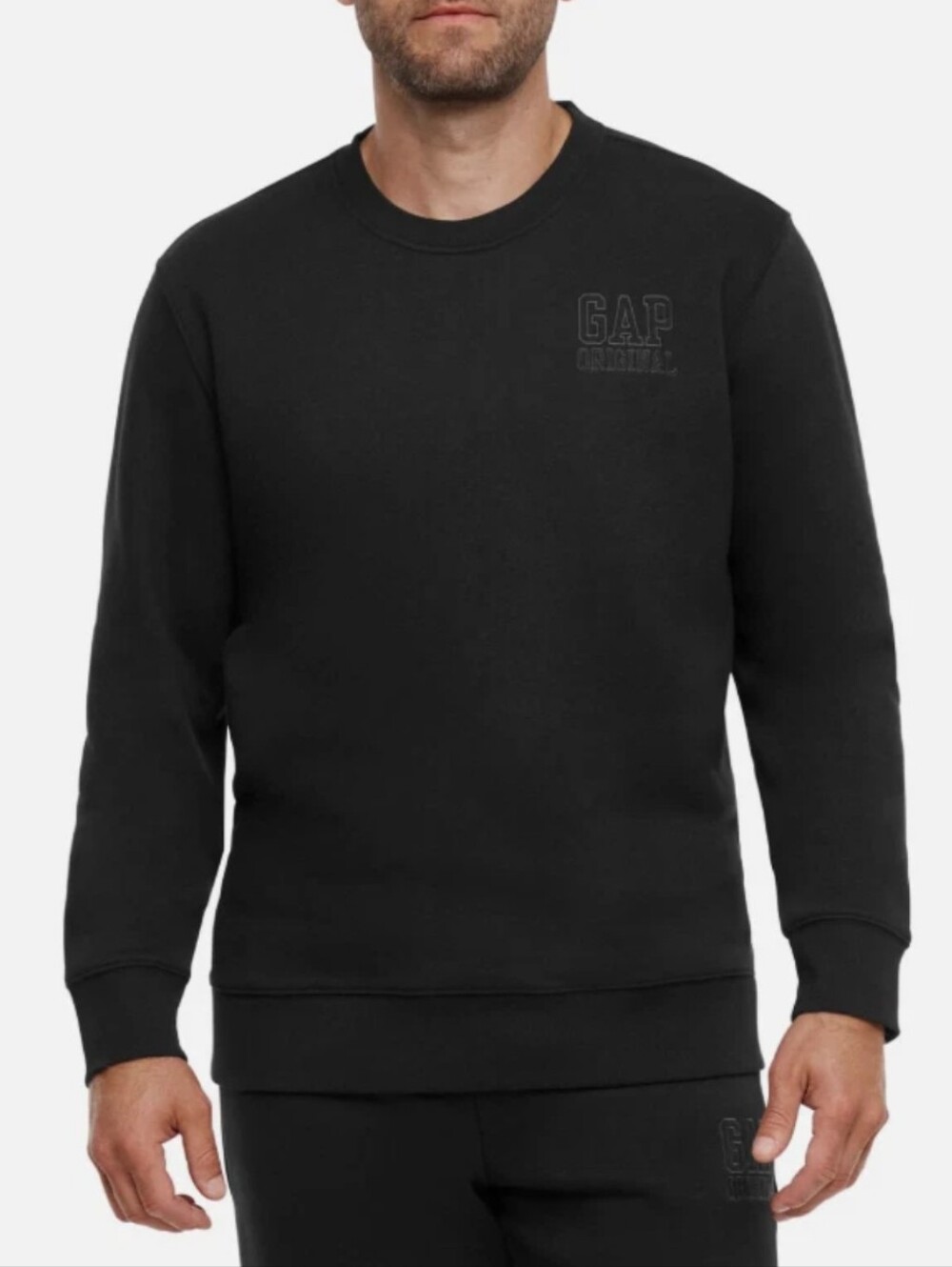 NWT GAP Black Crewneck Sweatshirt